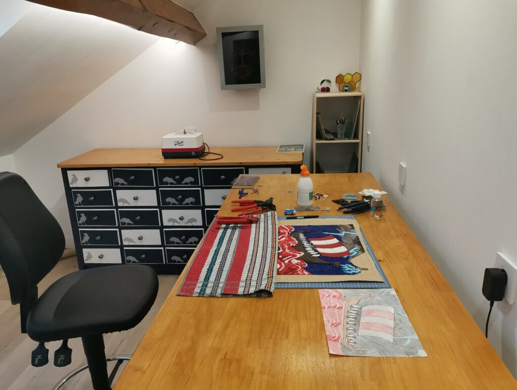 L'atelier de mosaïque de L'atelier des hommages